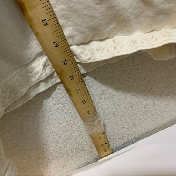 Zara Womens Overshirt Jacket Size XS Off White Floral Patch Pocket - Picture 7 of 7